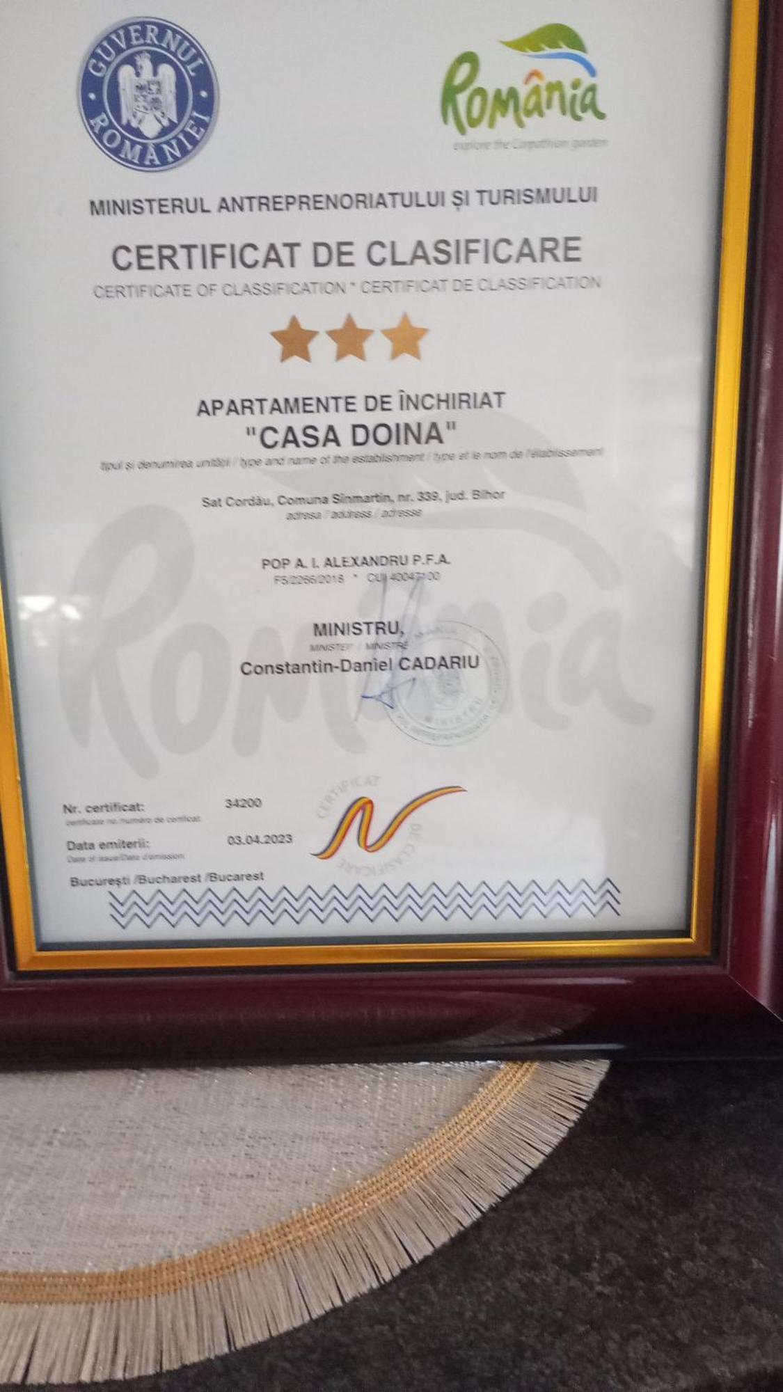 Apartament Casa Doina Băile Felix Zewnętrze zdjęcie